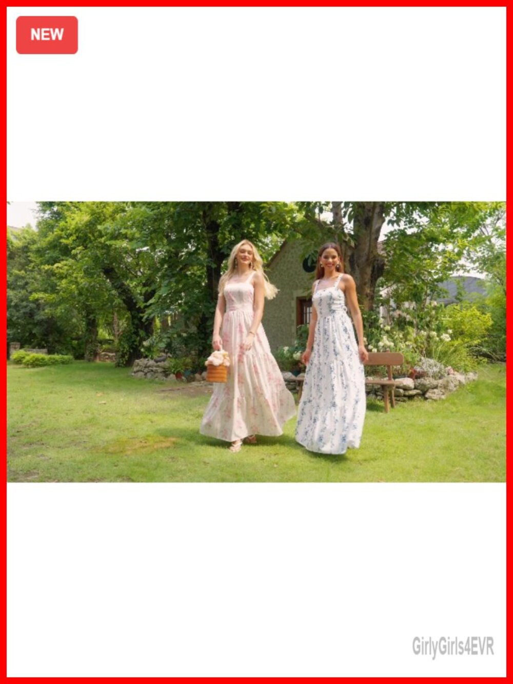 Floral Maxi Sundress Square Neck Bow Tie Back Sleeveless A-Line - Picture 5 of 5